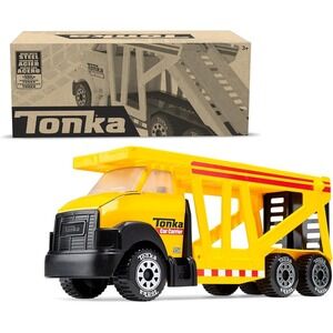 Tonka Steel Classic Car Carrier Large Transport Truck Toy Gift